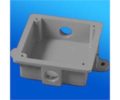 WB4X2G X-Diverse  WaterProof Back Box 4"  w/2 x M20 [grey] 